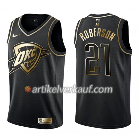 NBA Oklahoma City Thunder Trikot Andre Roberson 21 Nike Schwarz Golden Edition Swingman - Herren